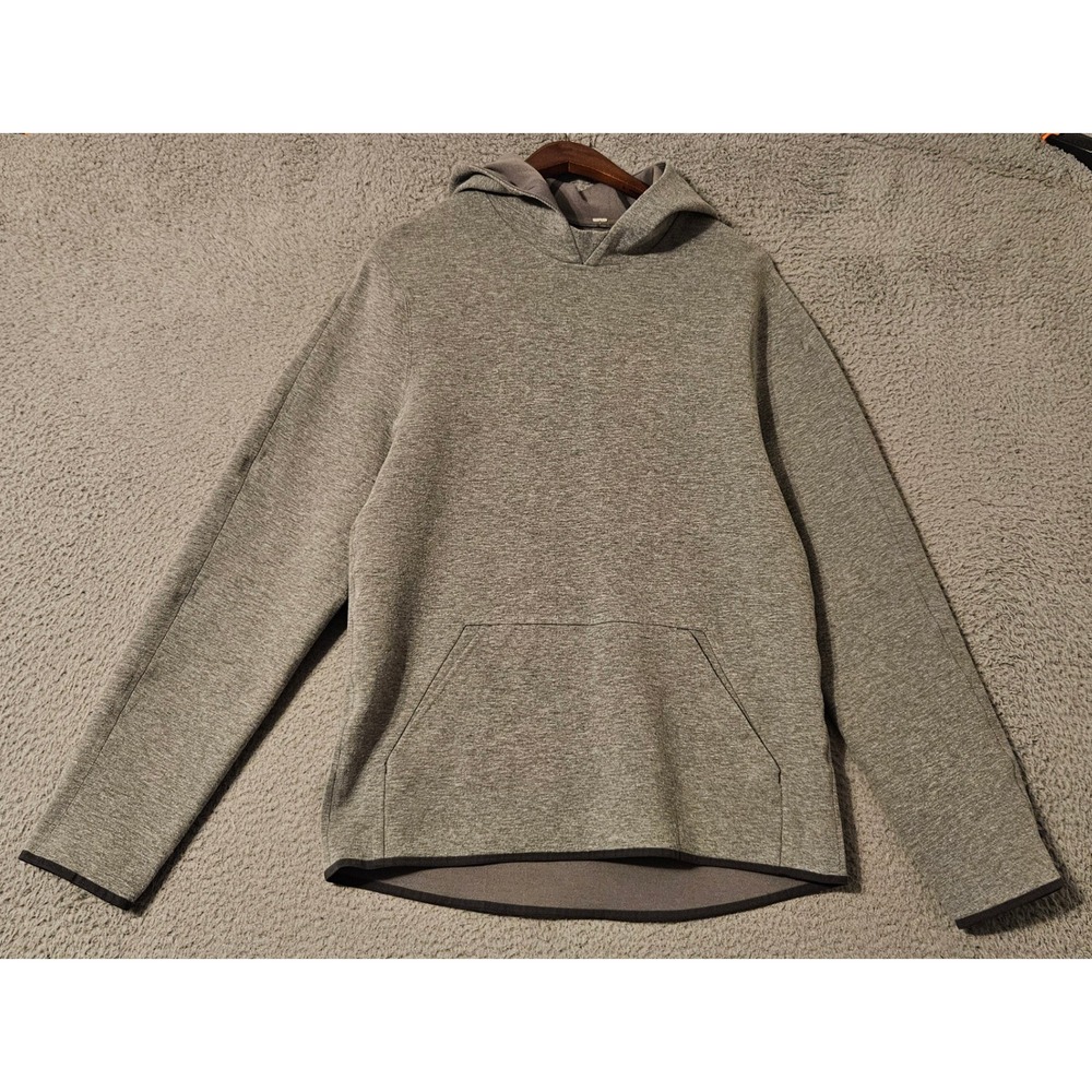 Lululemon Mens Structured Hoodie Grey Pullover Sweatshirt Size Small